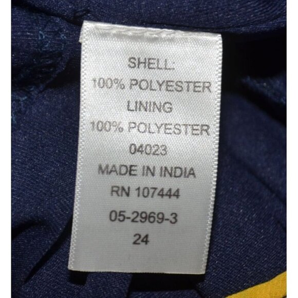 Jessica London Blue Floral Sleeveless Dress Plus Size 24 Flowy Ruffles Spring - Picture 12 of 13